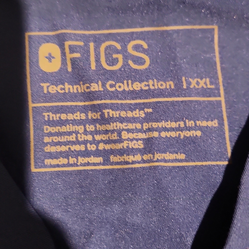 Figs Royal Blue Scrub Set - Catarina Top and Zamora Joggers - Picture 2 of 2